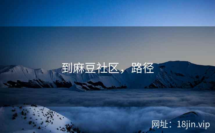 到麻豆社区，路径