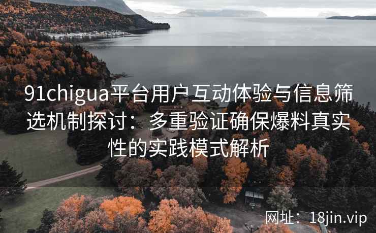 91chigua平台用户互动体验与信息筛选机制探讨：多重验证确保爆料真实性的实践模式解析